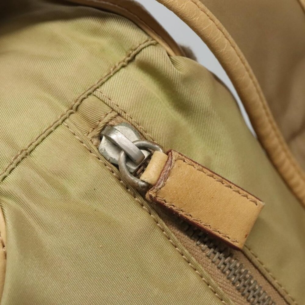 Authentic PRADA Shoulder Bag Nylon Leather Brown Silver - Picture 16 of 16